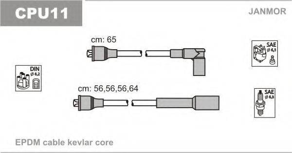 JANMOR CPU11 Комплект дротів запалювання