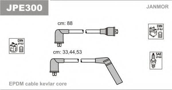 JANMOR JPE300 Комплект дротів запалювання