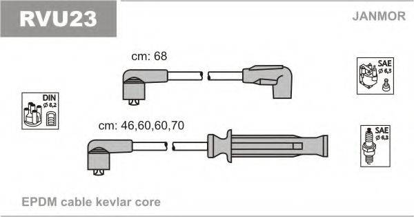 JANMOR RVU23 Комплект дротів запалювання