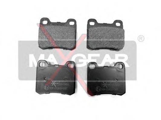 MAXGEAR 190402 Комплект гальмівних колодок, дискове гальмо