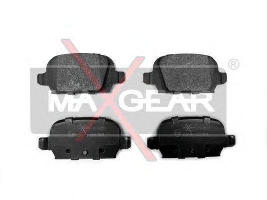 MAXGEAR 190451 Комплект гальмівних колодок, дискове гальмо