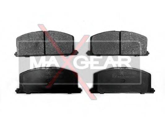 MAXGEAR 190507 Комплект гальмівних колодок, дискове гальмо