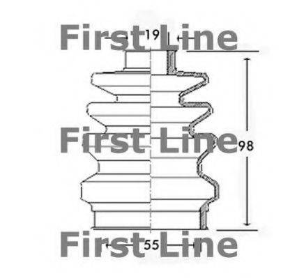 FIRST LINE FCB2418 Пильовик, приводний вал