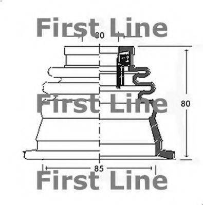 FIRST LINE FCB2542 Пильовик, приводний вал