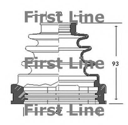 FIRST LINE FCB2728 Пильовик, приводний вал