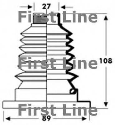 FIRST LINE FCB2802 Пильовик, приводний вал