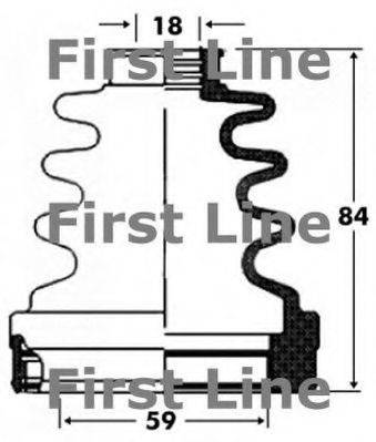 FIRST LINE FCB2820 Пильовик, приводний вал