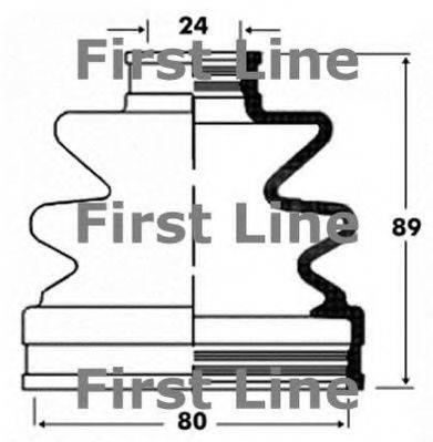 FIRST LINE FCB2824 Пильовик, приводний вал