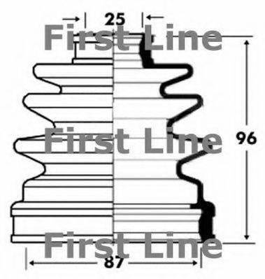 FIRST LINE FCB2832 Пильовик, приводний вал