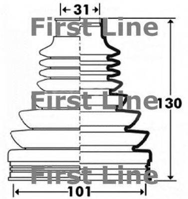 FIRST LINE FCB2907 Пильовик, приводний вал