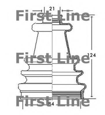 FIRST LINE FCB2166 Пильовик, приводний вал