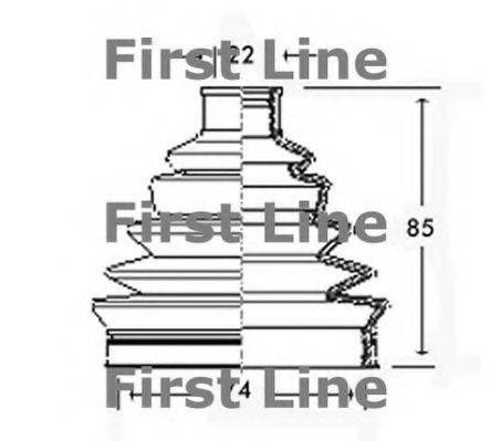 FIRST LINE FCB2326 Пильовик, приводний вал