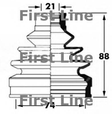 FIRST LINE FCB6045 Пильовик, приводний вал