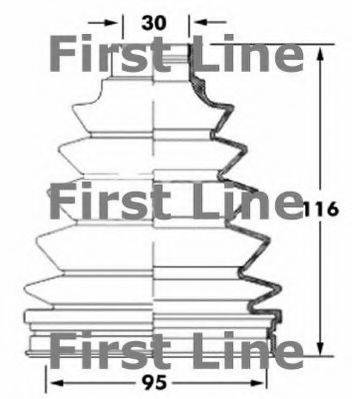 FIRST LINE FCB6051 Пильовик, приводний вал