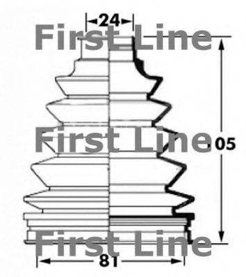 FIRST LINE FCB6058 Пильовик, приводний вал