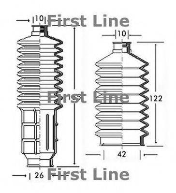 FIRST LINE FSG3029 Пильовик, рульове управління