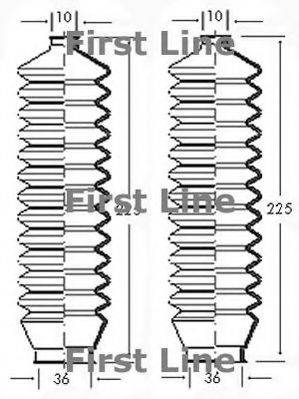 FIRST LINE FSG3038 Пильовик, рульове управління