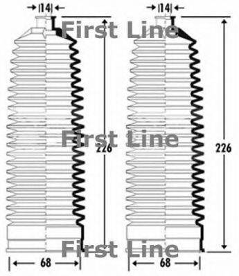 FIRST LINE FSG3328 Пильовик, рульове управління