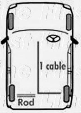 FIRST LINE FKB1140 Трос, стоянкова гальмівна система