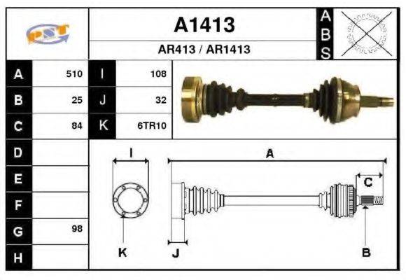 SNRA A1413 Приводний вал