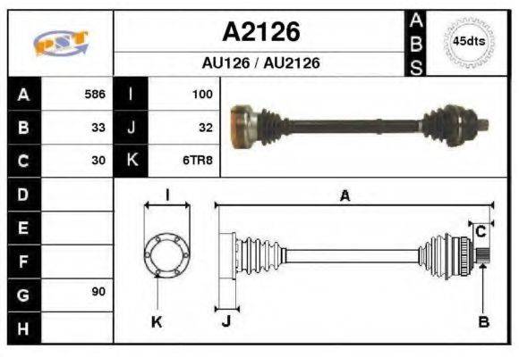 SNRA A2126 Приводний вал