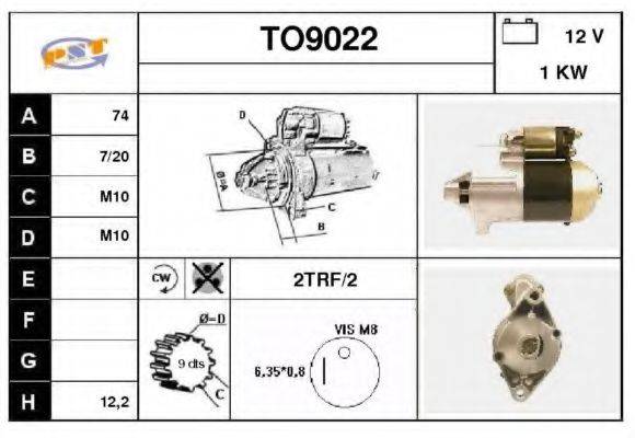 SNRA TO9022 Стартер