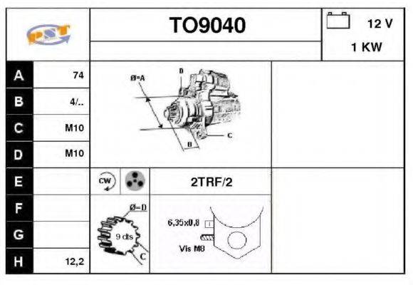 SNRA TO9040 Стартер