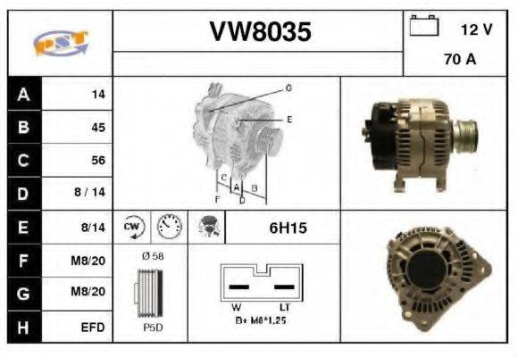 SNRA VW8035 Генератор