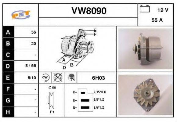 SNRA VW8090 Генератор