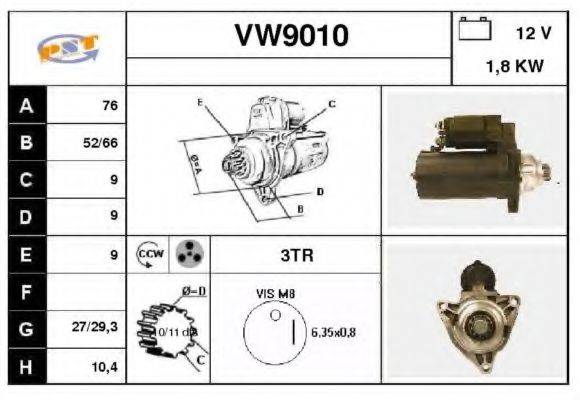 SNRA VW9010 Стартер