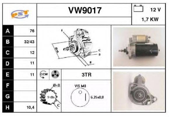 SNRA VW9017 Стартер