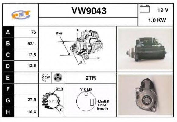 SNRA VW9043 Стартер