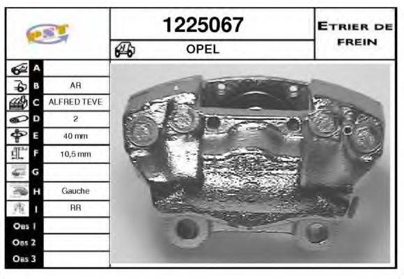 SNRA 1225067 Гальмівний супорт