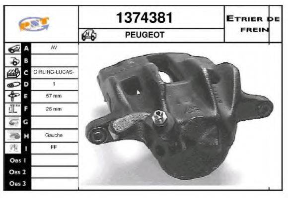 SNRA 1374381 Гальмівний супорт