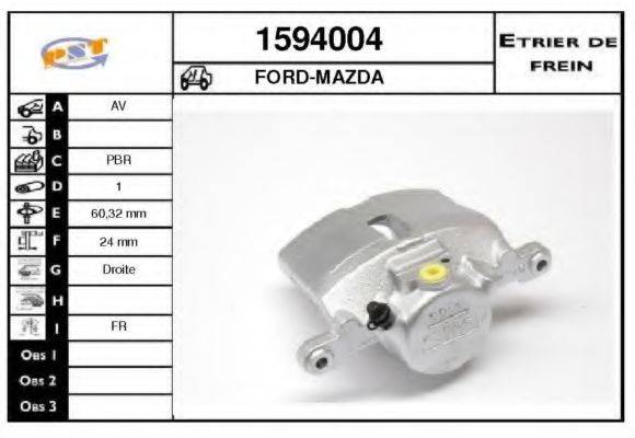 SNRA 1594004 Гальмівний супорт