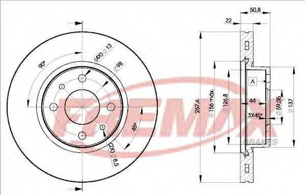 FREMAX BD1751 гальмівний диск