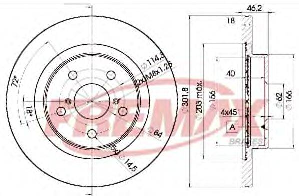 FREMAX BD2010 гальмівний диск