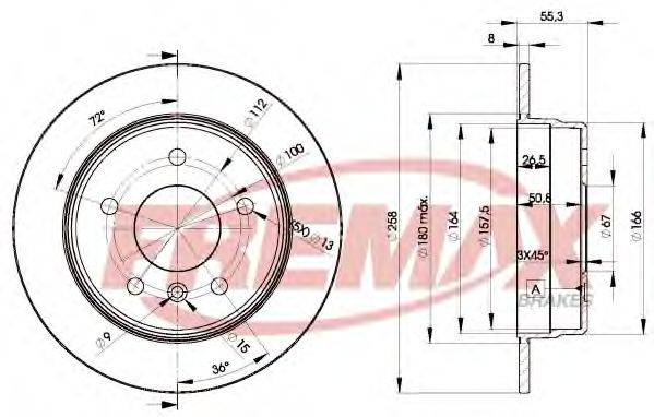 FREMAX BD2113 гальмівний диск