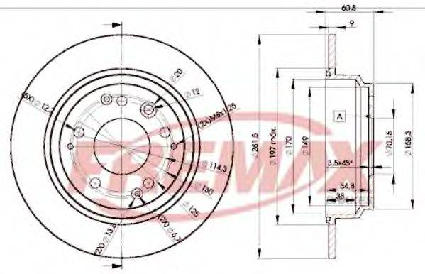 FREMAX BD2469 гальмівний диск