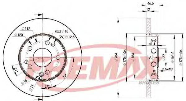 FREMAX BD7210 гальмівний диск