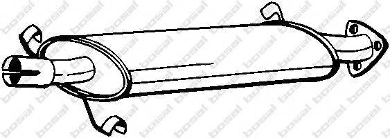 BOSAL 100593 Середній глушник вихлопних газів