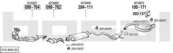 BOSAL 01096003 Система випуску ОГ