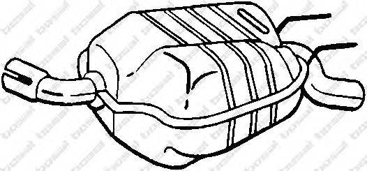 BOSAL 100351 Глушник вихлопних газів кінцевий