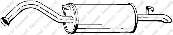 BOSAL 278951 Глушник вихлопних газів кінцевий