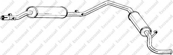 BOSAL 284469 Глушник вихлопних газів кінцевий