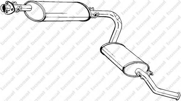 BOSAL 283023 Глушник вихлопних газів кінцевий