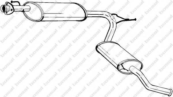 BOSAL 283581 Глушник вихлопних газів кінцевий