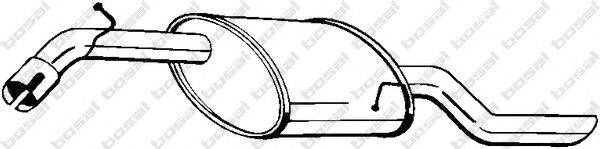 BOSAL 141143 Глушник вихлопних газів кінцевий