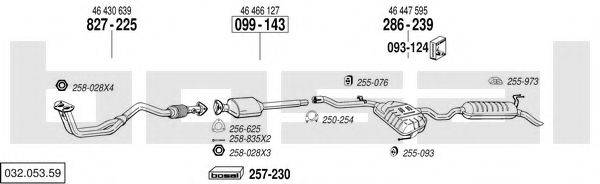 BOSAL 03205359 Система випуску ОГ