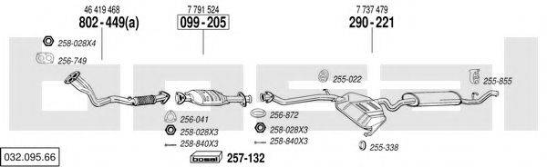 BOSAL 03209566 Система випуску ОГ